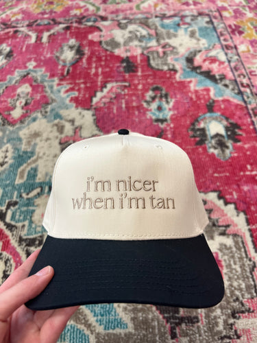 I'm Nicer When I'm Tan Two-Toned Hat